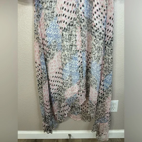 Nasty Gal Collection Chiffon Printed Ruffle Sleeve Maxi Dress size 14 $264 - Picture 14 of 16